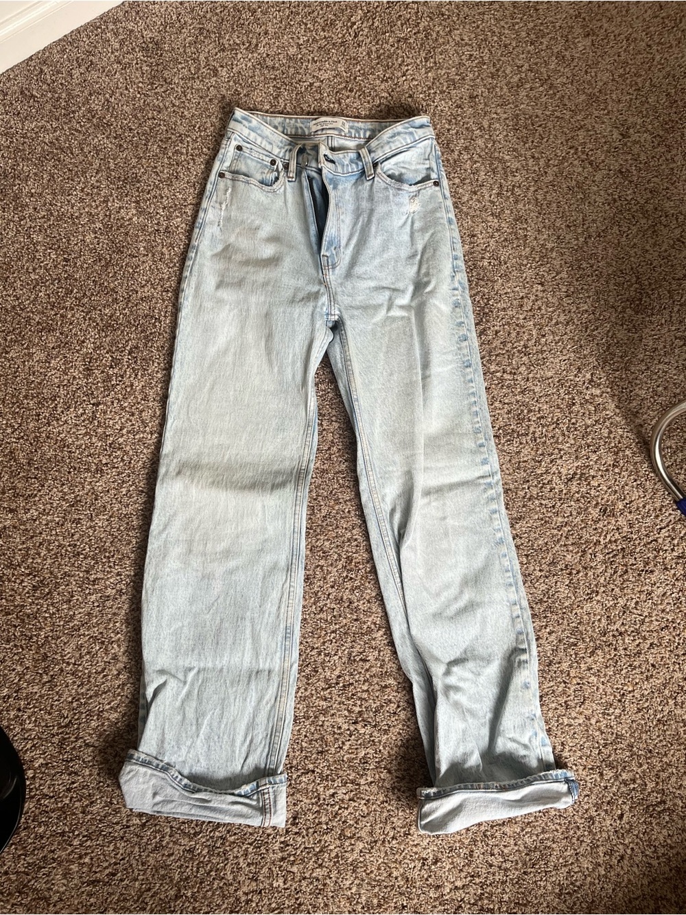Abercrombie & Fitch Light Blue Boyfriend Jeans